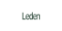 Leden.